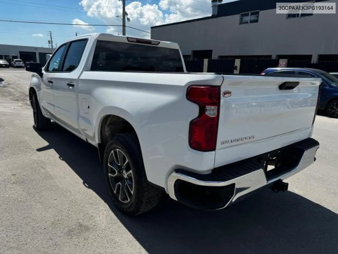 2023 Chevrolet Silverado C1500 VIN: 3GCPAAEK3PG193164 Lot: 74548534