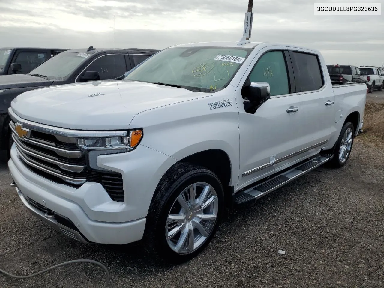 2023 Chevrolet Silverado K1500 High Country VIN: 3GCUDJEL8PG323636 Lot: 75056184