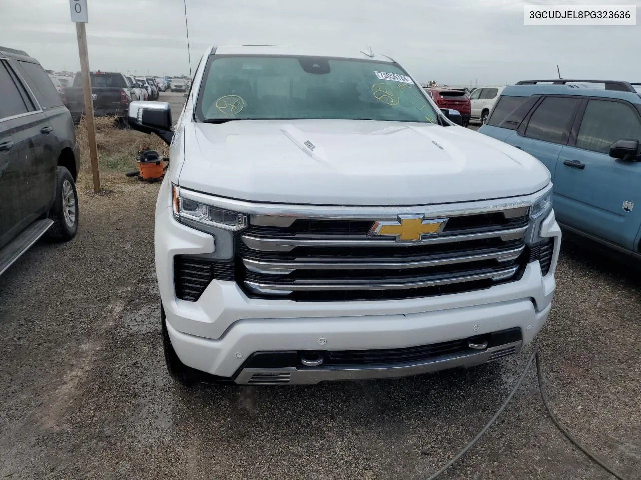 2023 Chevrolet Silverado K1500 High Country VIN: 3GCUDJEL8PG323636 Lot: 75056184