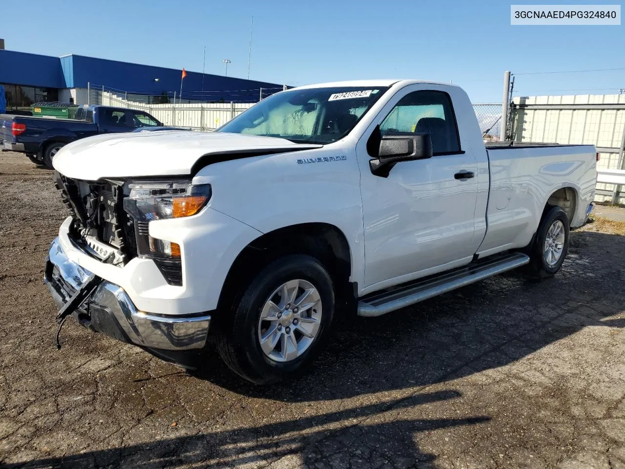 2023 Chevrolet Silverado C1500 VIN: 3GCNAAED4PG324840 Lot: 79246094