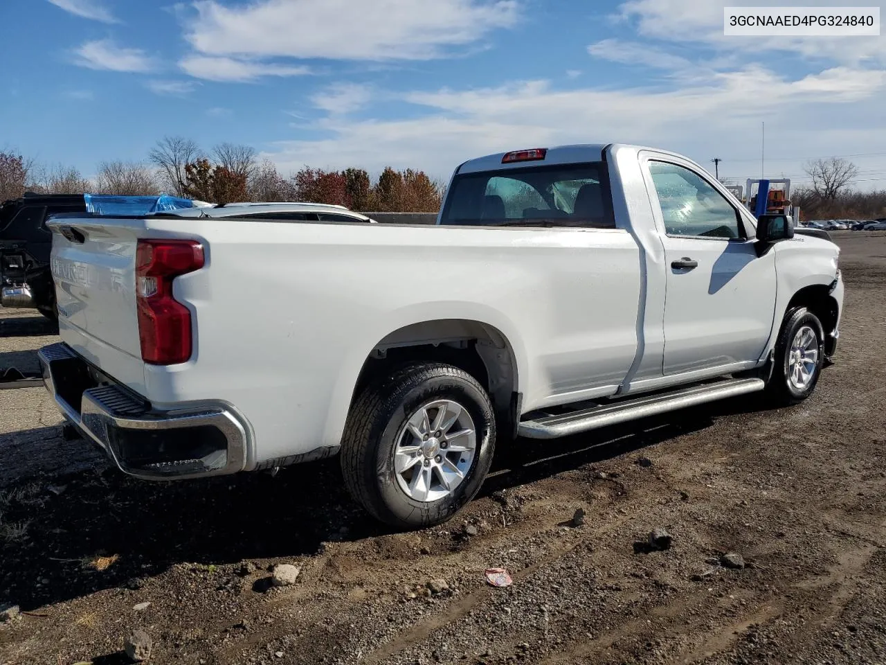 2023 Chevrolet Silverado C1500 VIN: 3GCNAAED4PG324840 Lot: 79246094