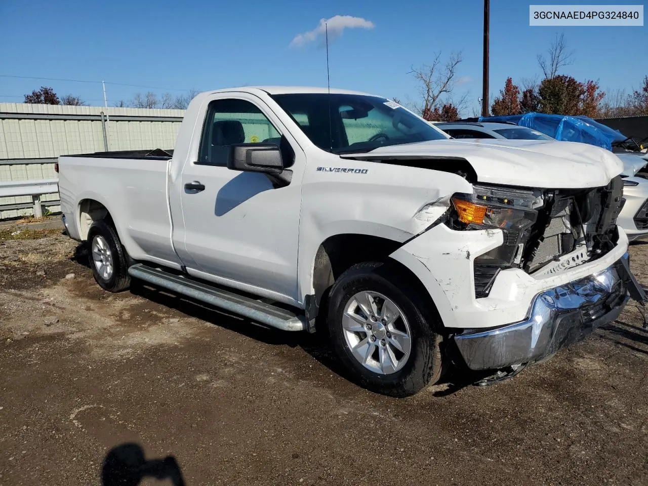 2023 Chevrolet Silverado C1500 VIN: 3GCNAAED4PG324840 Lot: 79246094