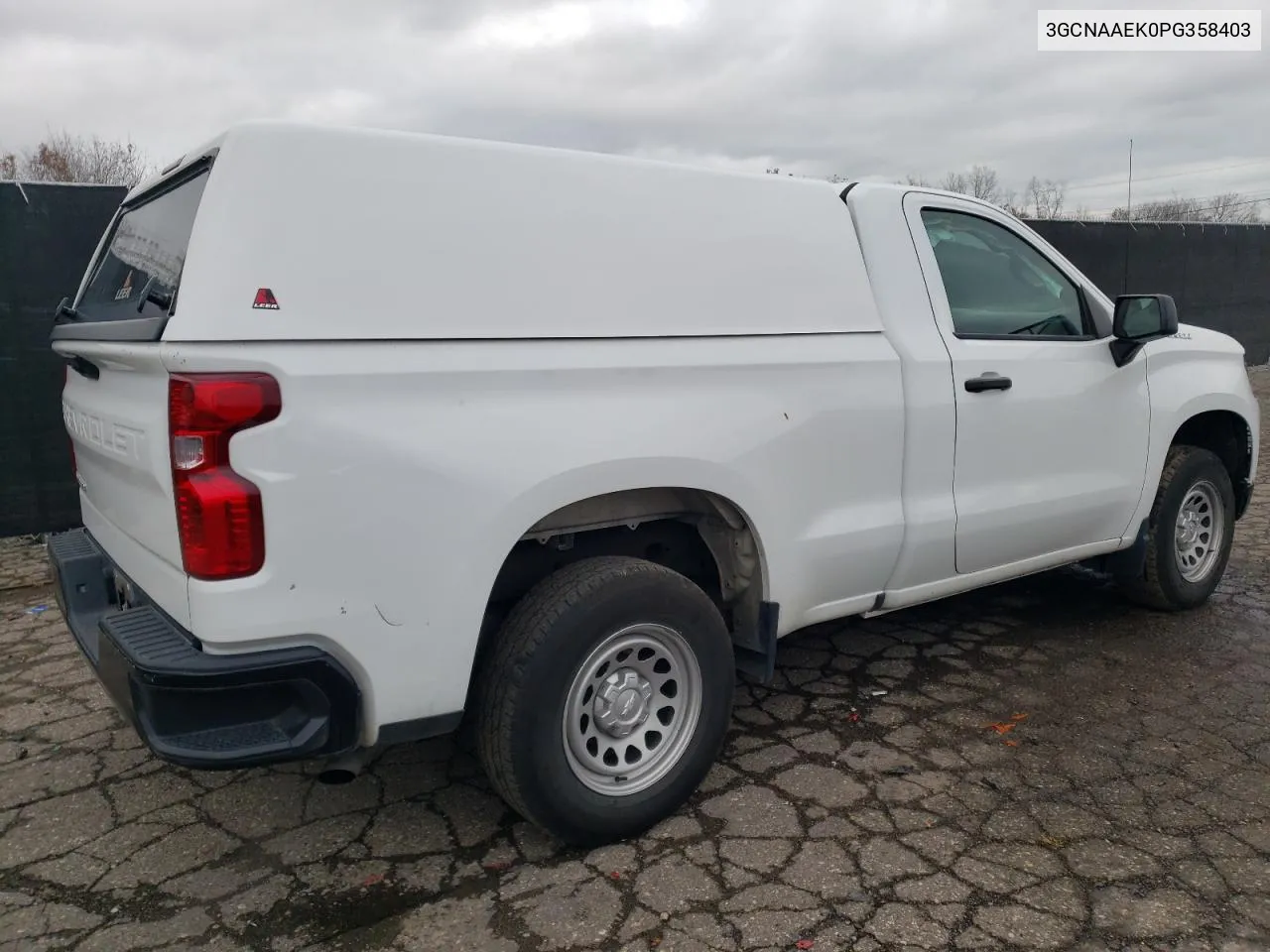 2023 Chevrolet Silverado C1500 VIN: 3GCNAAEK0PG358403 Lot: 80291014