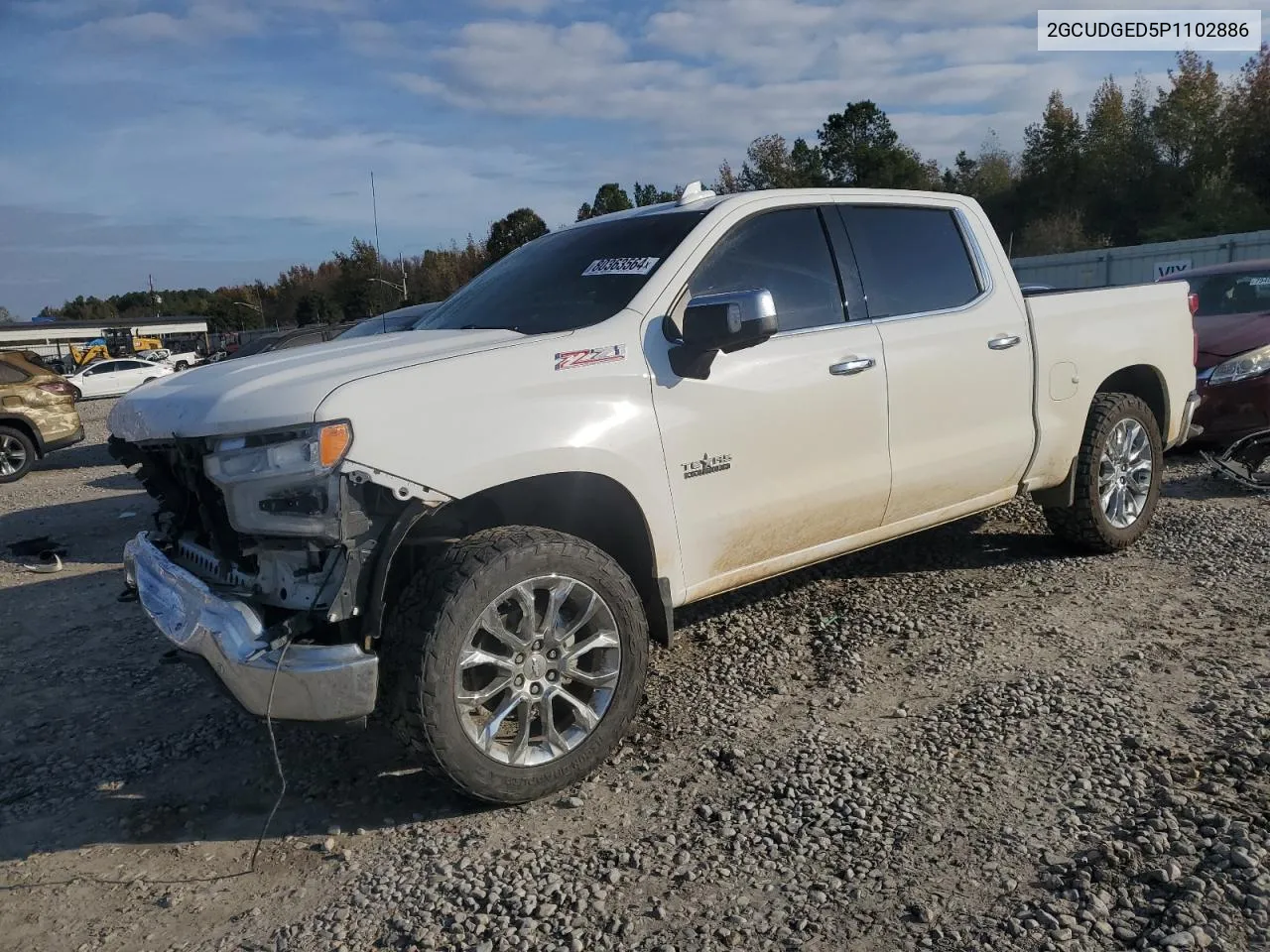 2023 Chevrolet Silverado K1500 Ltz VIN: 2GCUDGED5P1102886 Lot: 80363564