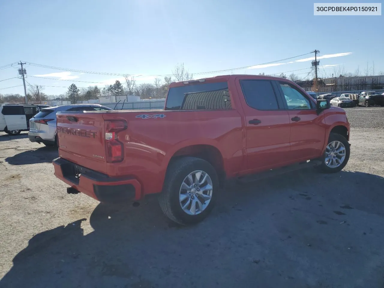 2023 Chevrolet Silverado K1500 Custom VIN: 3GCPDBEK4PG150921 Lot: 81464514