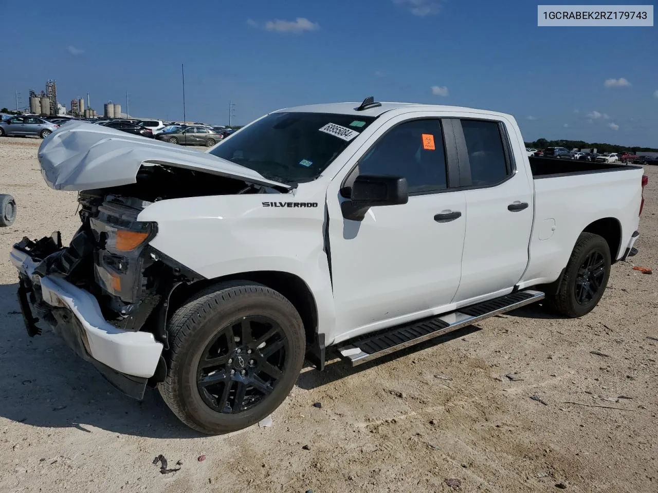 2024 Chevrolet Silverado C1500 Custom VIN: 1GCRABEK2RZ179743 Lot: 74943284