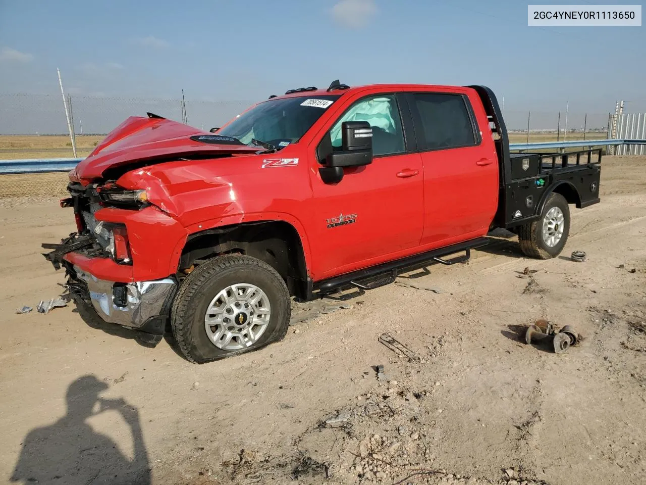 2024 Chevrolet Silverado K2500 Heavy Duty Lt VIN: 2GC4YNEY0R1113650 Lot: 70561514