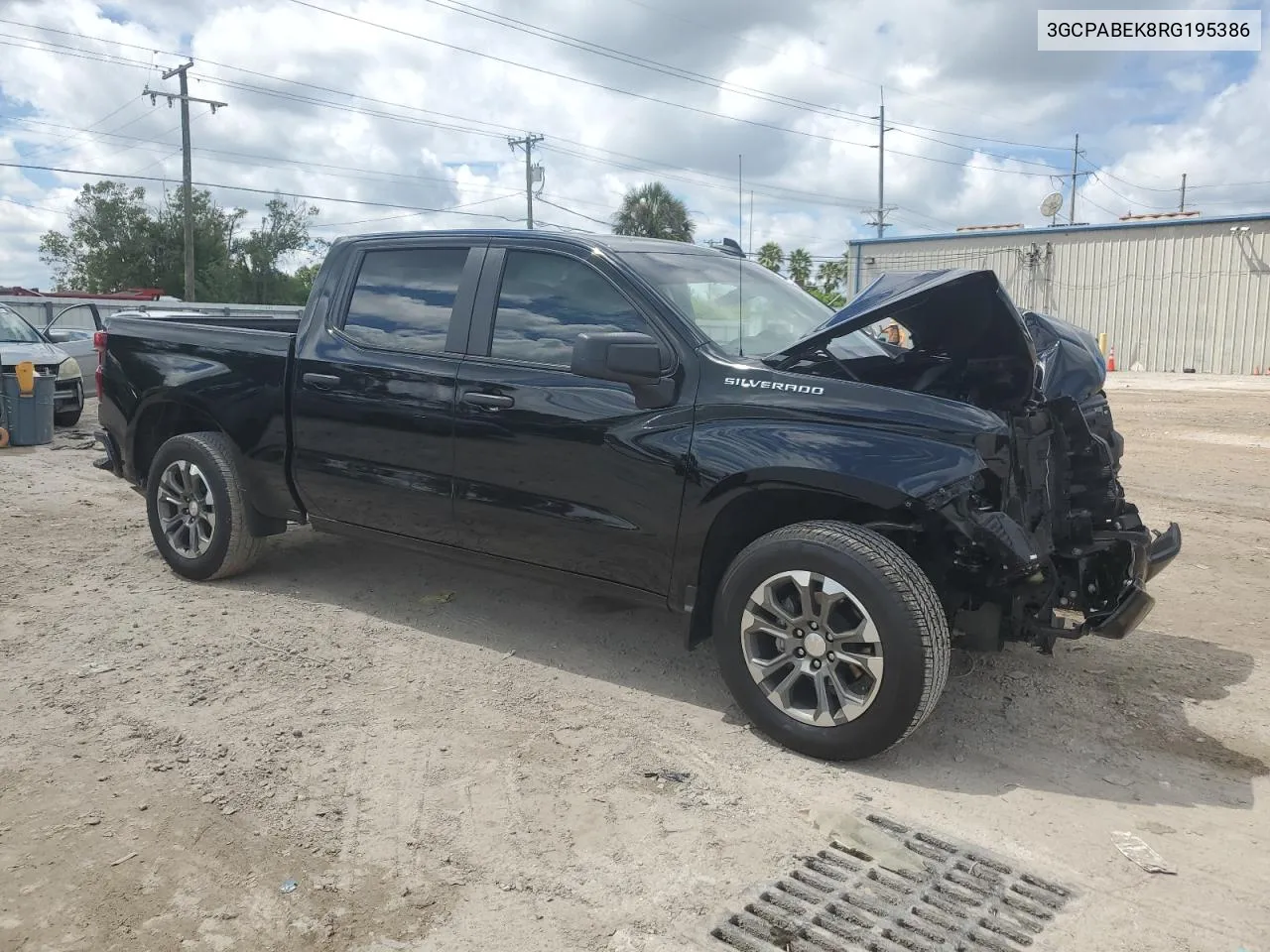 2024 Chevrolet Silverado C1500 Custom VIN: 3GCPABEK8RG195386 Lot: 71278294