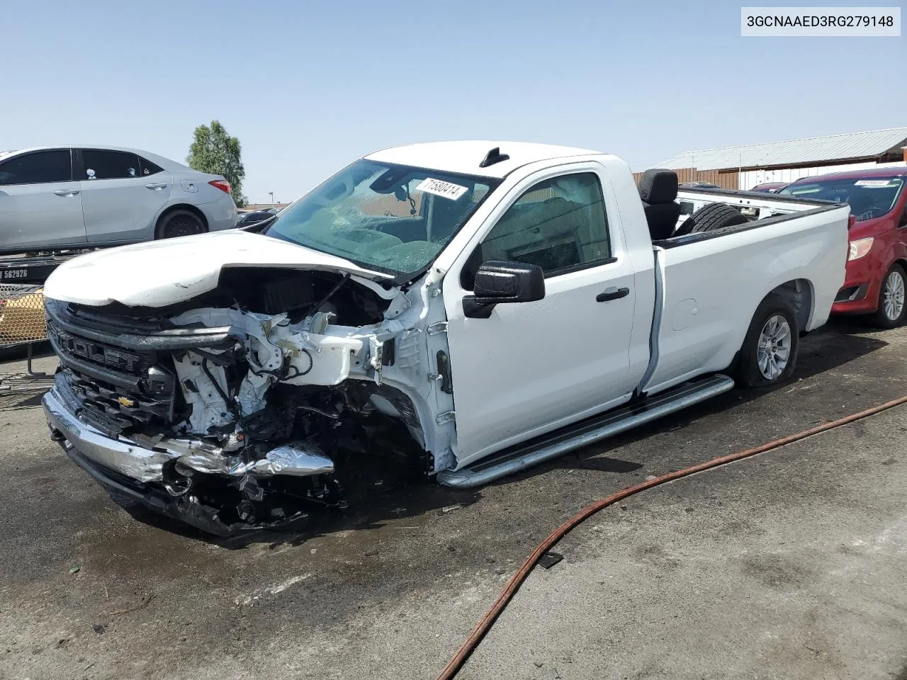 2024 Chevrolet Silverado C1500 VIN: 3GCNAAED3RG279148 Lot: 71580414