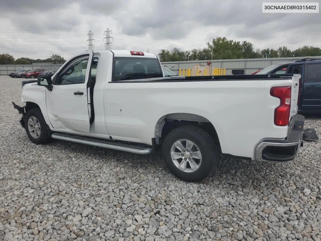 2024 Chevrolet Silverado C1500 VIN: 3GCNAAED8RG315402 Lot: 72757244