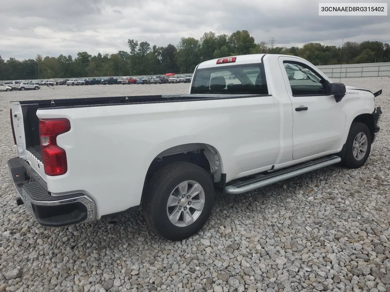 2024 Chevrolet Silverado C1500 VIN: 3GCNAAED8RG315402 Lot: 72757244