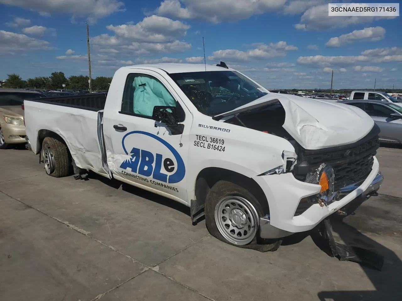 2024 Chevrolet Silverado C1500 VIN: 3GCNAAED5RG171436 Lot: 72961594