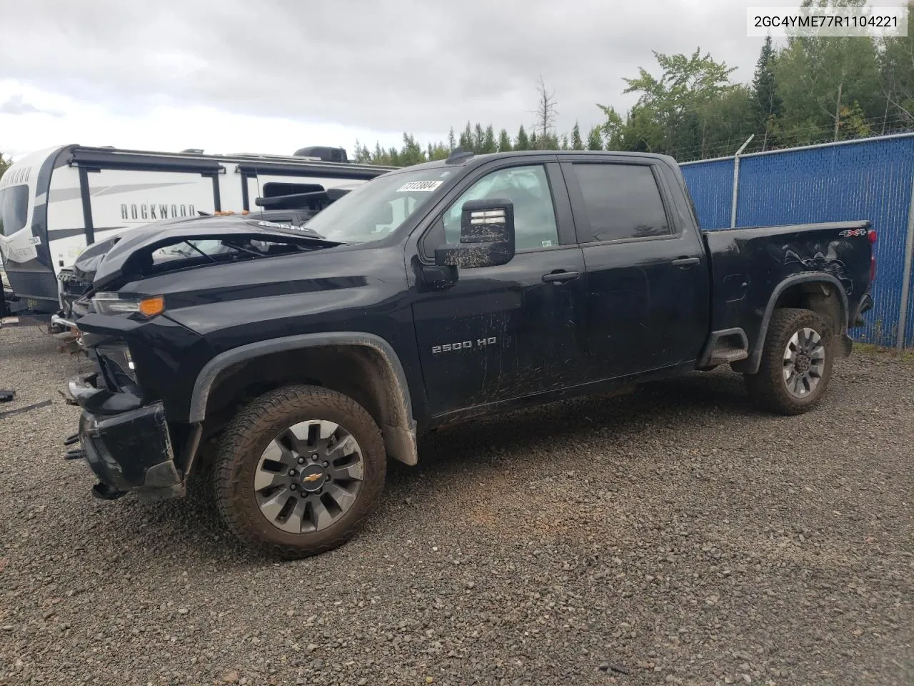 2024 Chevrolet Silverado K2500 Custom VIN: 2GC4YME77R1104221 Lot: 73123804