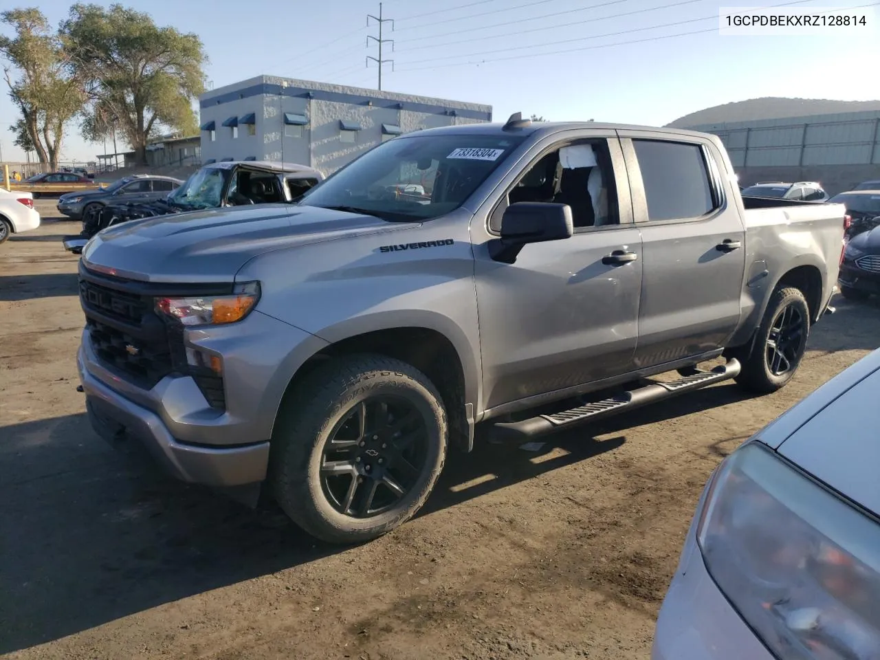 2024 Chevrolet Silverado K1500 Custom VIN: 1GCPDBEKXRZ128814 Lot: 73318304