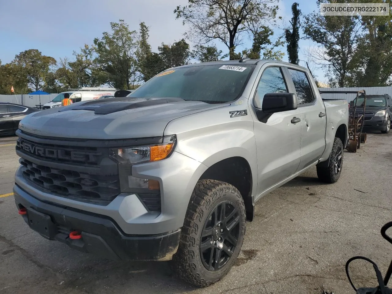 2024 Chevrolet Silverado K1500 Trail Boss Custom VIN: 3GCUDCED7RG222174 Lot: 73663714