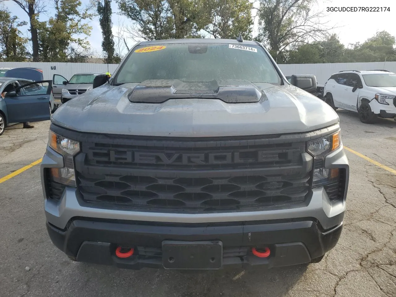 2024 Chevrolet Silverado K1500 Trail Boss Custom VIN: 3GCUDCED7RG222174 Lot: 73663714