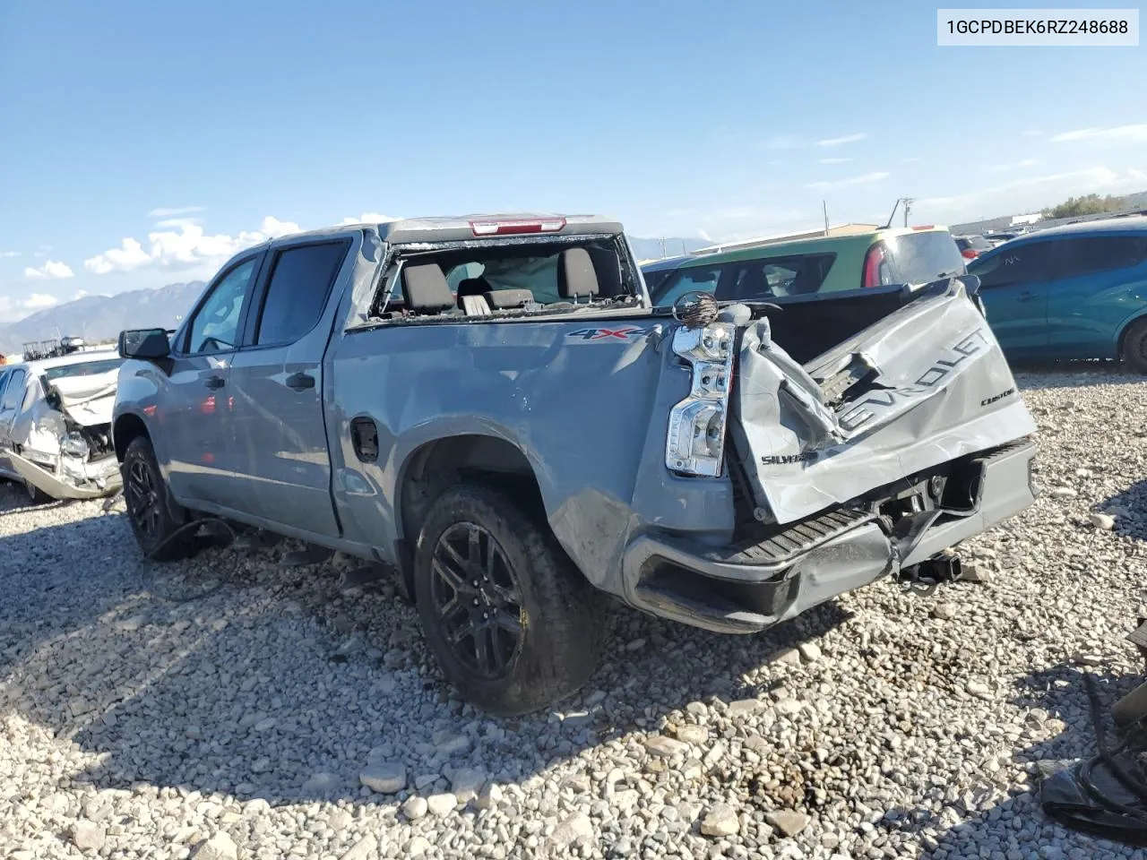 2024 Chevrolet Silverado K1500 Custom VIN: 1GCPDBEK6RZ248688 Lot: 74067294