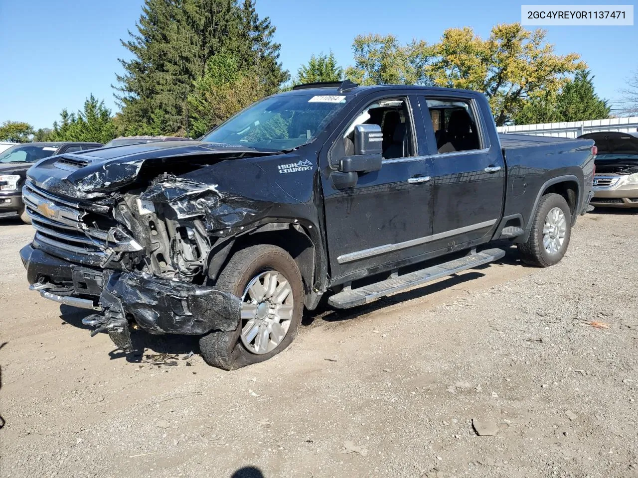 2024 Chevrolet Silverado K2500 High Country VIN: 2GC4YREY0R1137471 Lot: 77110664