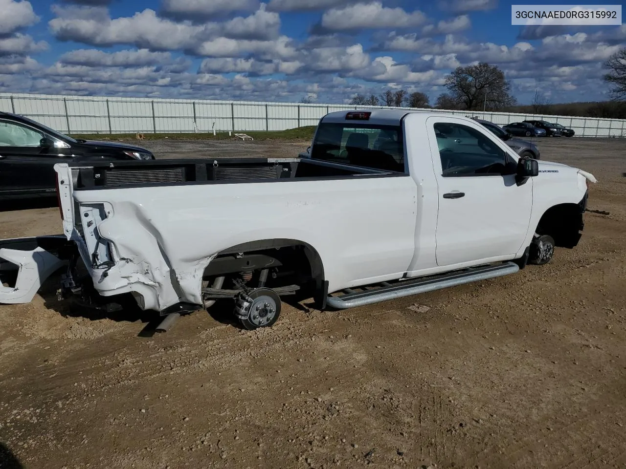 2024 Chevrolet Silverado C1500 VIN: 3GCNAAED0RG315992 Lot: 81501474