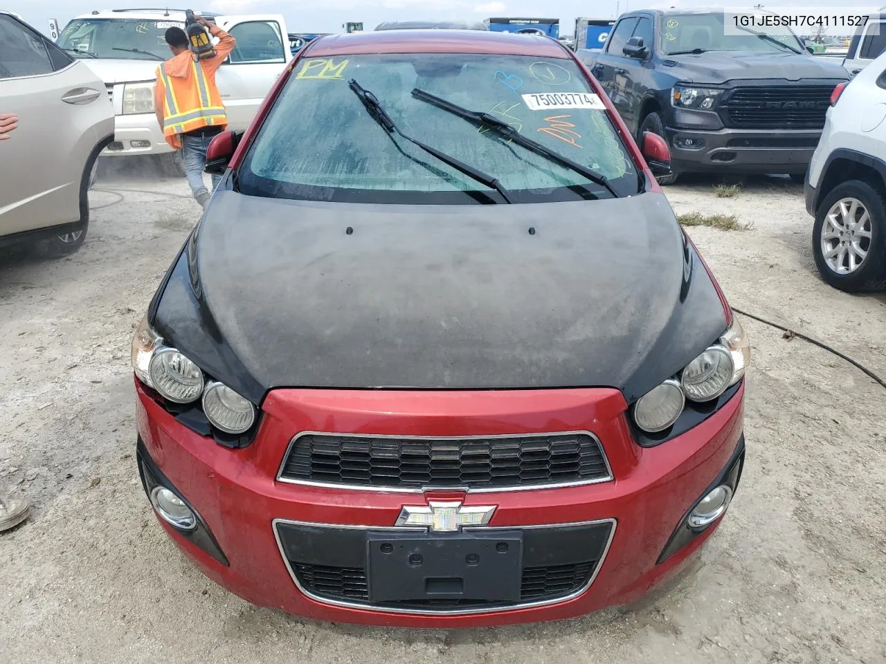 2012 Chevrolet Sonic Ltz VIN: 1G1JE5SH7C4111527 Lot: 75003774