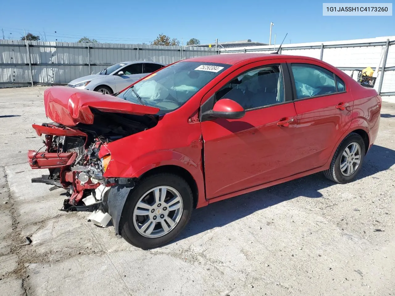 2012 Chevrolet Sonic Ls VIN: 1G1JA5SH1C4173260 Lot: 75250384