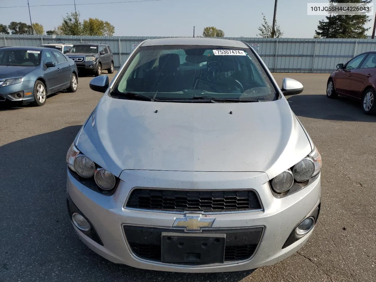 2012 Chevrolet Sonic Lt VIN: 1G1JC5SH4C4226043 Lot: 75307474