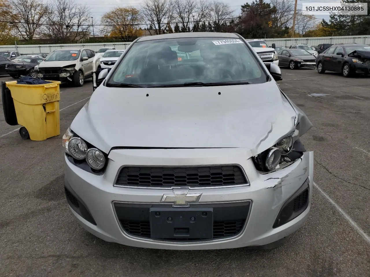 2012 Chevrolet Sonic Lt VIN: 1G1JC5SHXC4130885 Lot: 77940604