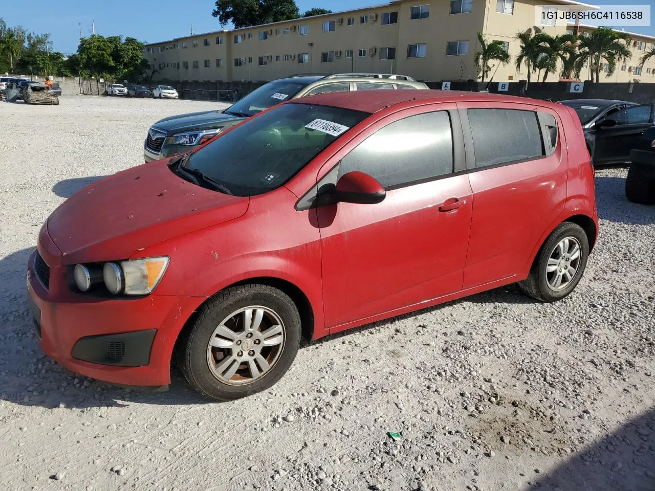 2012 Chevrolet Sonic Ls VIN: 1G1JB6SH6C4116538 Lot: 81110394