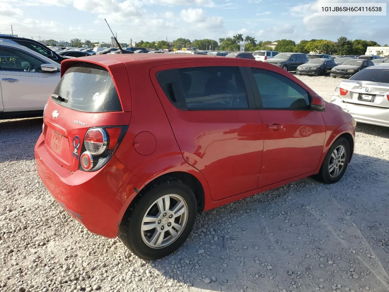 2012 Chevrolet Sonic Ls VIN: 1G1JB6SH6C4116538 Lot: 81110394