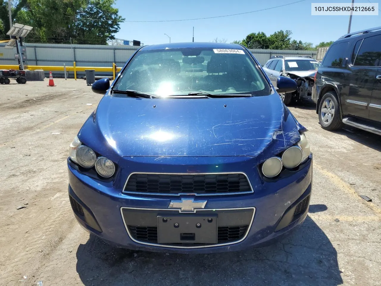 2013 Chevrolet Sonic Lt VIN: 1G1JC5SHXD4212665 Lot: 58063064