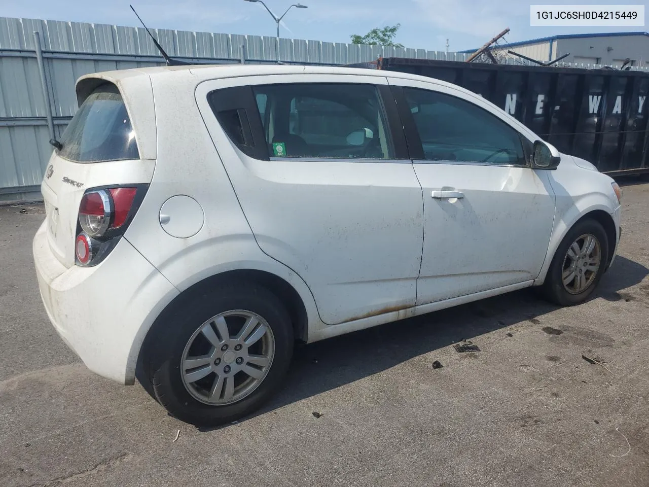 2013 Chevrolet Sonic Lt VIN: 1G1JC6SH0D4215449 Lot: 62462984