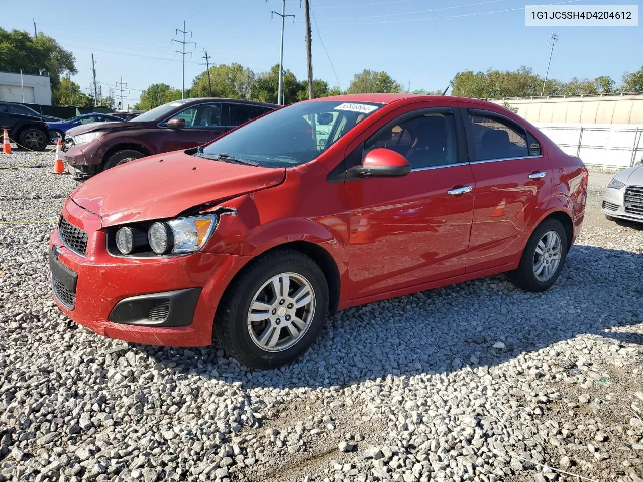 2013 Chevrolet Sonic Lt VIN: 1G1JC5SH4D4204612 Lot: 63809664