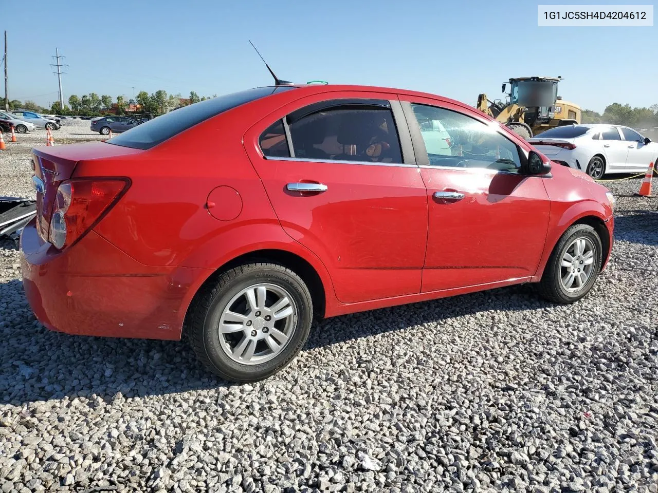 2013 Chevrolet Sonic Lt VIN: 1G1JC5SH4D4204612 Lot: 63809664