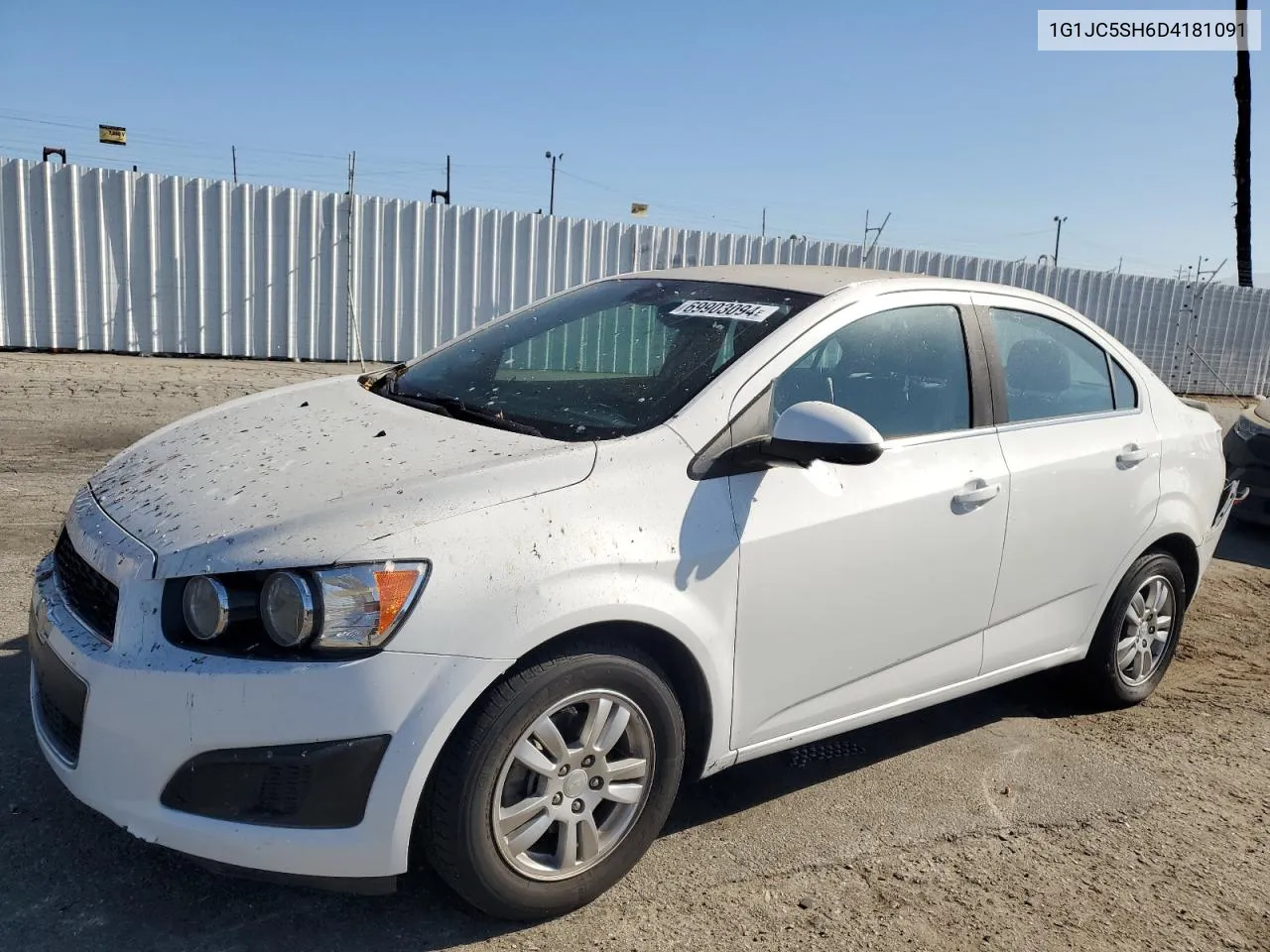 2013 Chevrolet Sonic Lt VIN: 1G1JC5SH6D4181091 Lot: 69903094