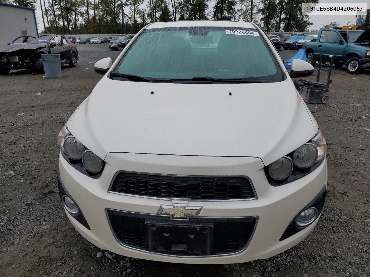 2013 Chevrolet Sonic Ltz VIN: 1G1JE5SB4D4206057 Lot: 70926004