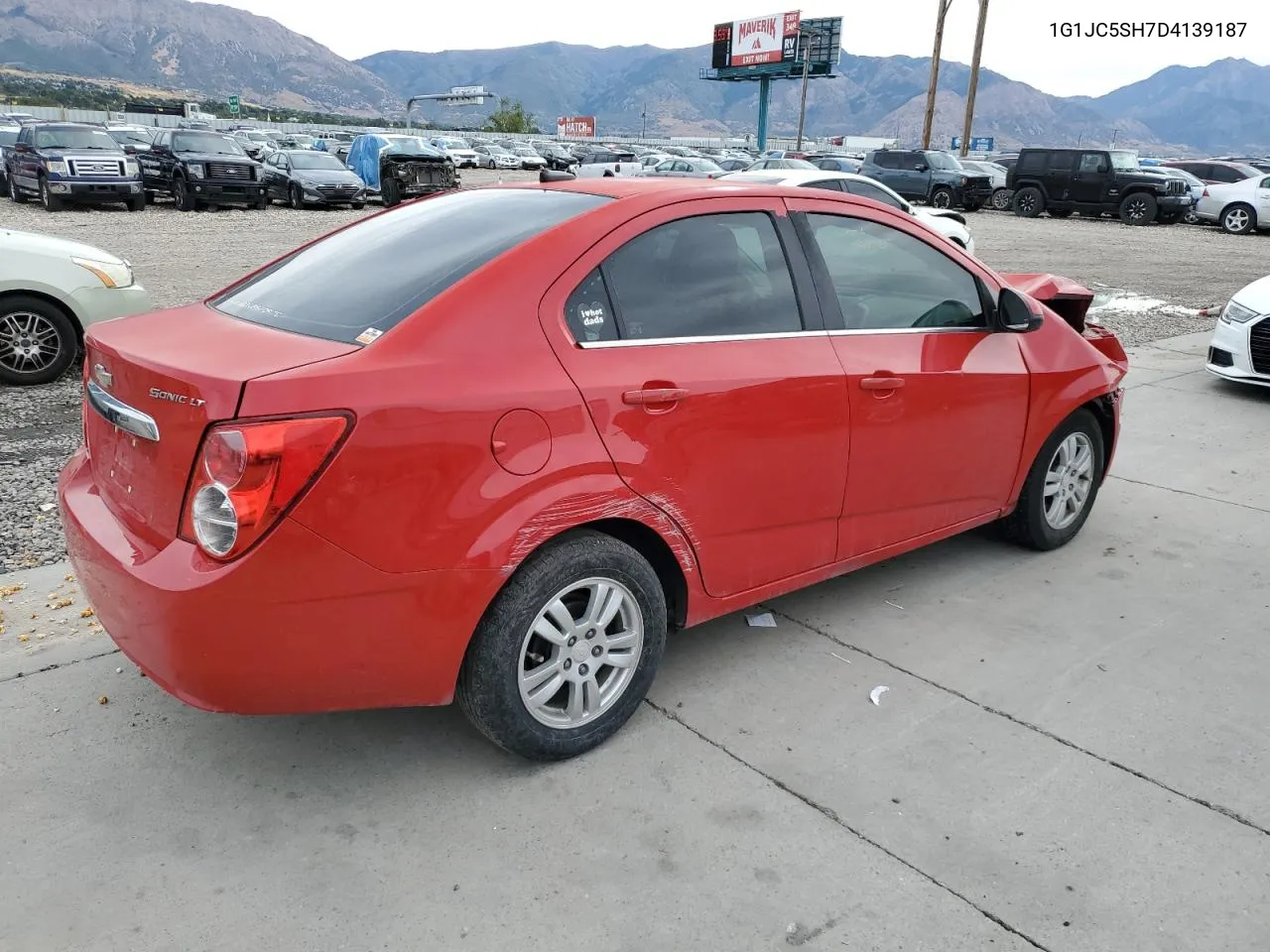 2013 Chevrolet Sonic Lt VIN: 1G1JC5SH7D4139187 Lot: 72078964