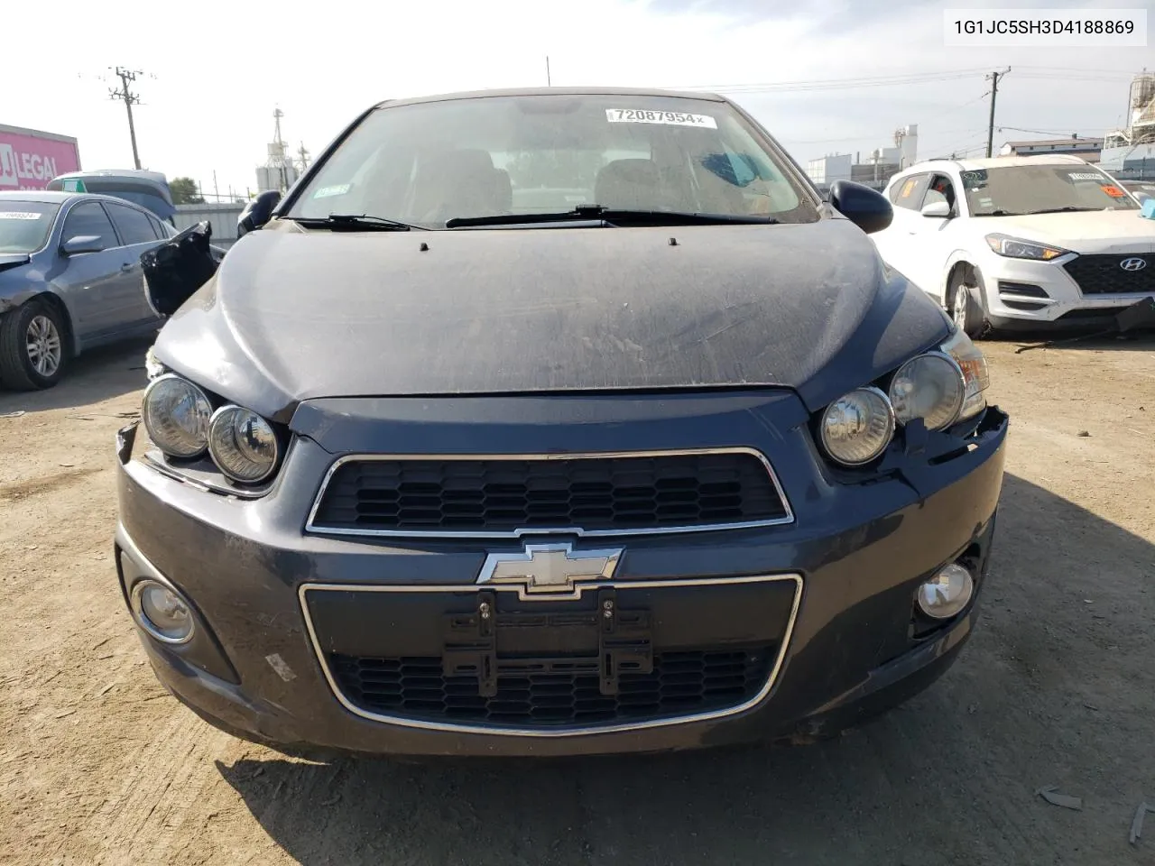 2013 Chevrolet Sonic Lt VIN: 1G1JC5SH3D4188869 Lot: 72087954