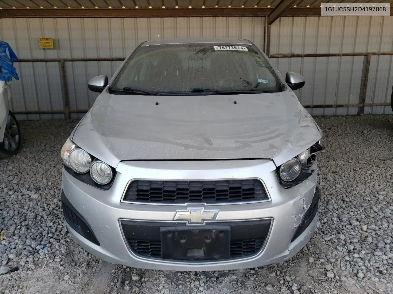 2013 Chevrolet Sonic Lt VIN: 1G1JC5SH2D4197868 Lot: 74273674