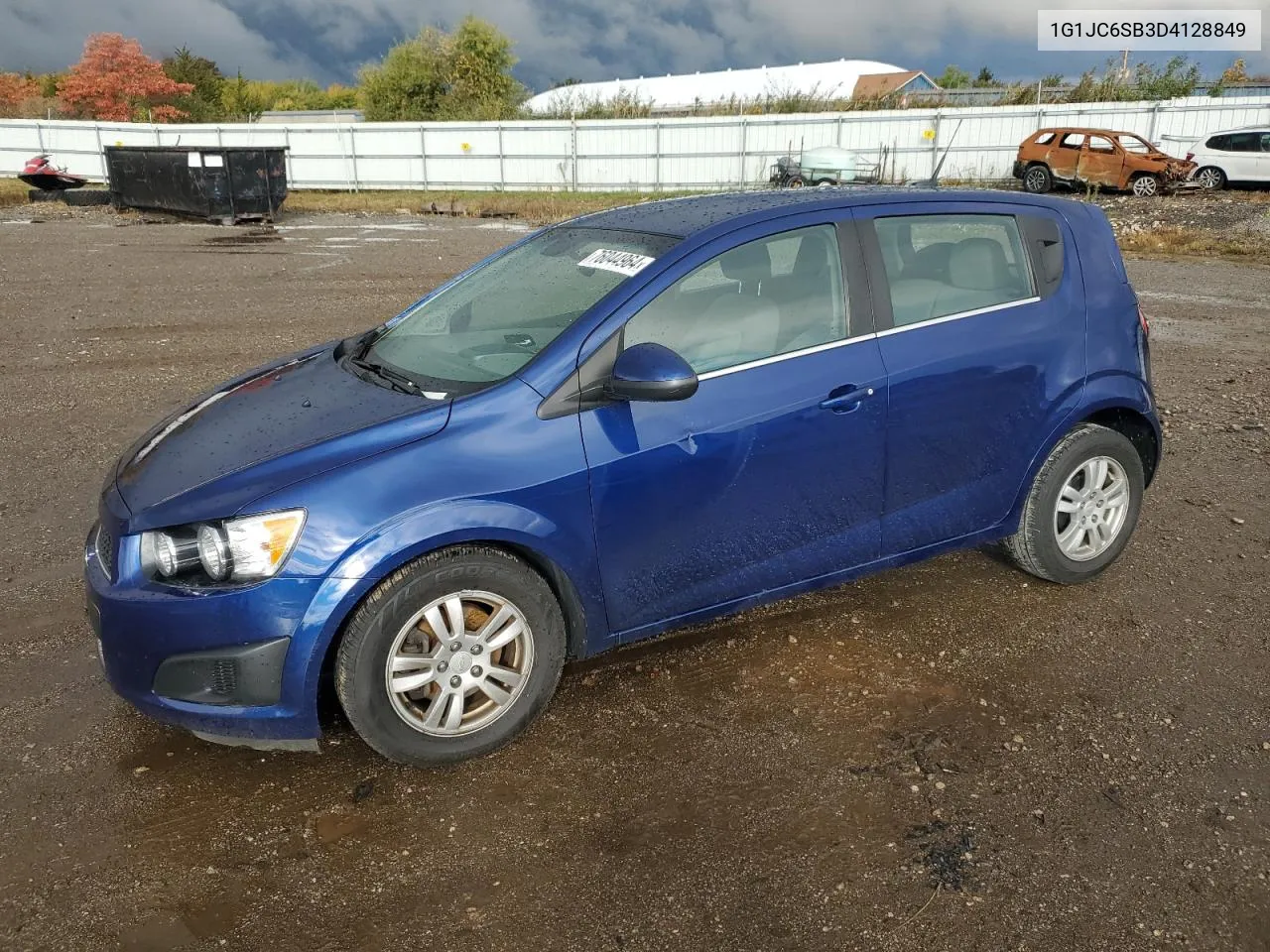 2013 Chevrolet Sonic Lt VIN: 1G1JC6SB3D4128849 Lot: 76044964