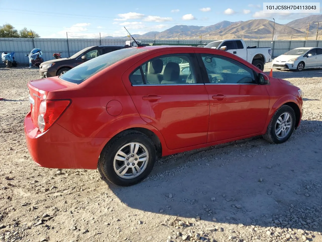 2013 Chevrolet Sonic Lt VIN: 1G1JC5SH7D4113043 Lot: 76803614