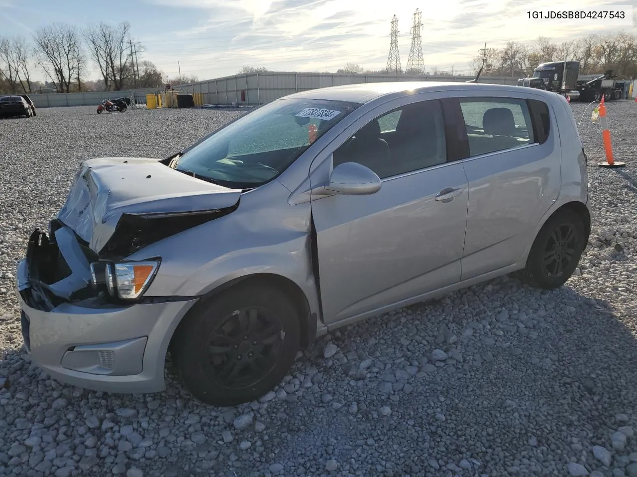 2013 Chevrolet Sonic Lt VIN: 1G1JD6SB8D4247543 Lot: 77837834