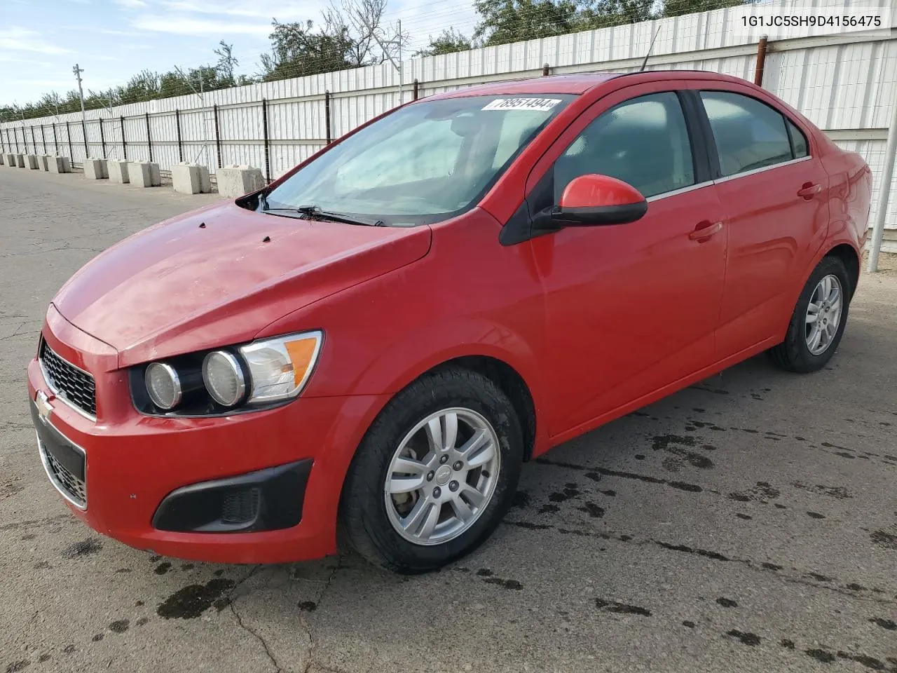 2013 Chevrolet Sonic Lt VIN: 1G1JC5SH9D4156475 Lot: 78951494