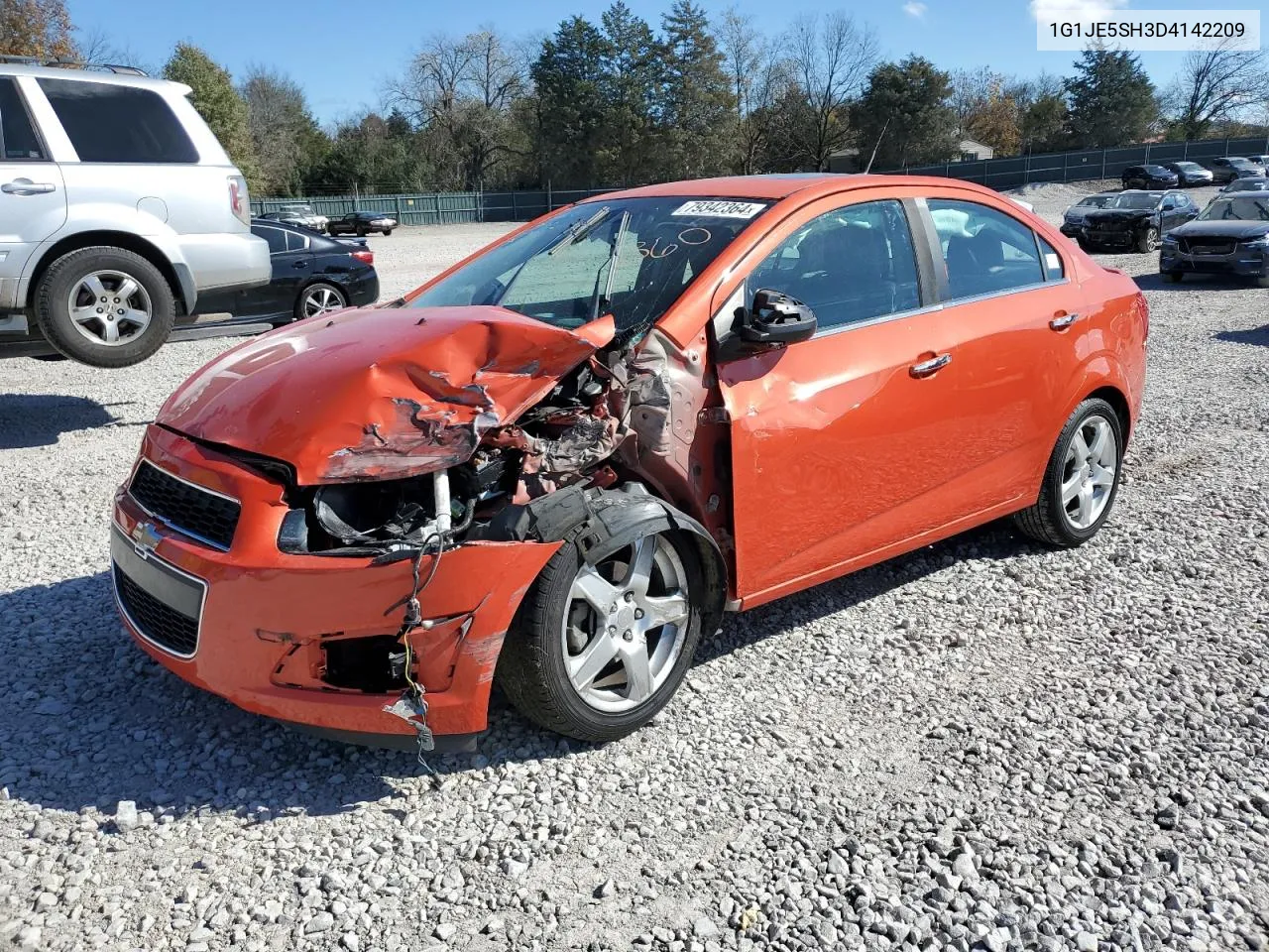 2013 Chevrolet Sonic Ltz VIN: 1G1JE5SH3D4142209 Lot: 79342364