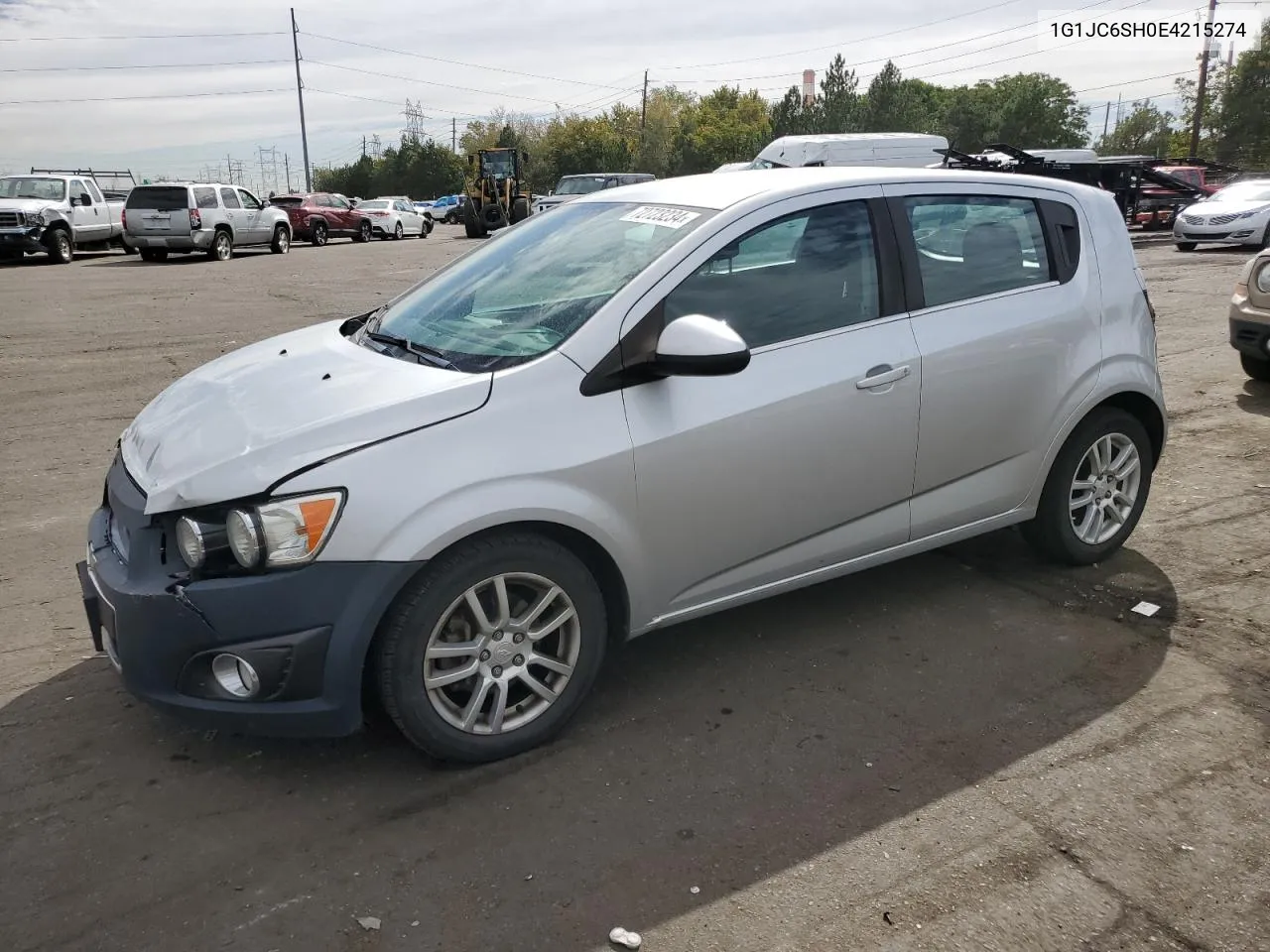 2014 Chevrolet Sonic Lt VIN: 1G1JC6SH0E4215274 Lot: 72723234