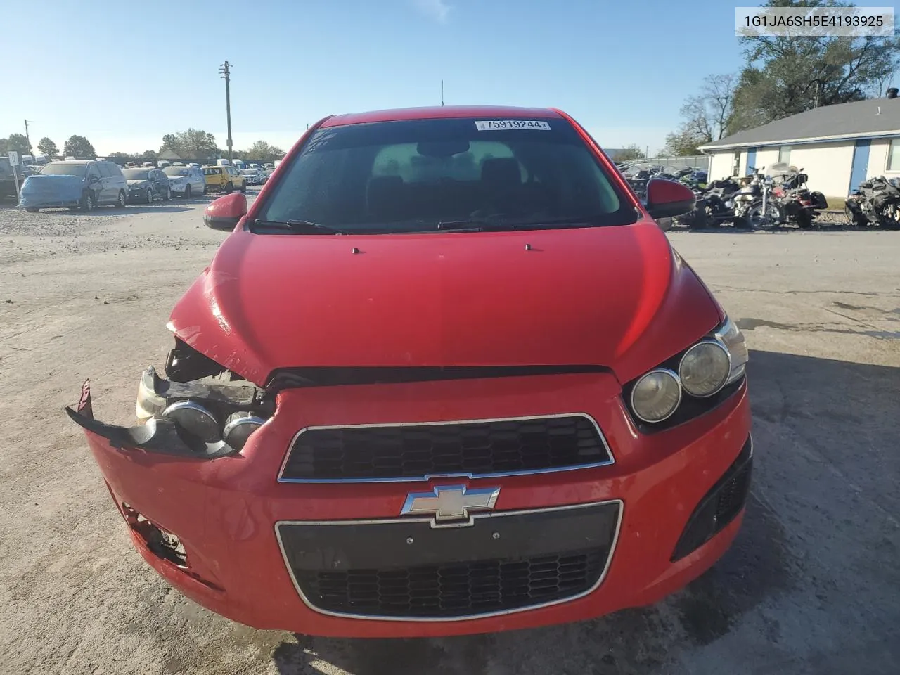 2014 Chevrolet Sonic Ls VIN: 1G1JA6SH5E4193925 Lot: 75919244