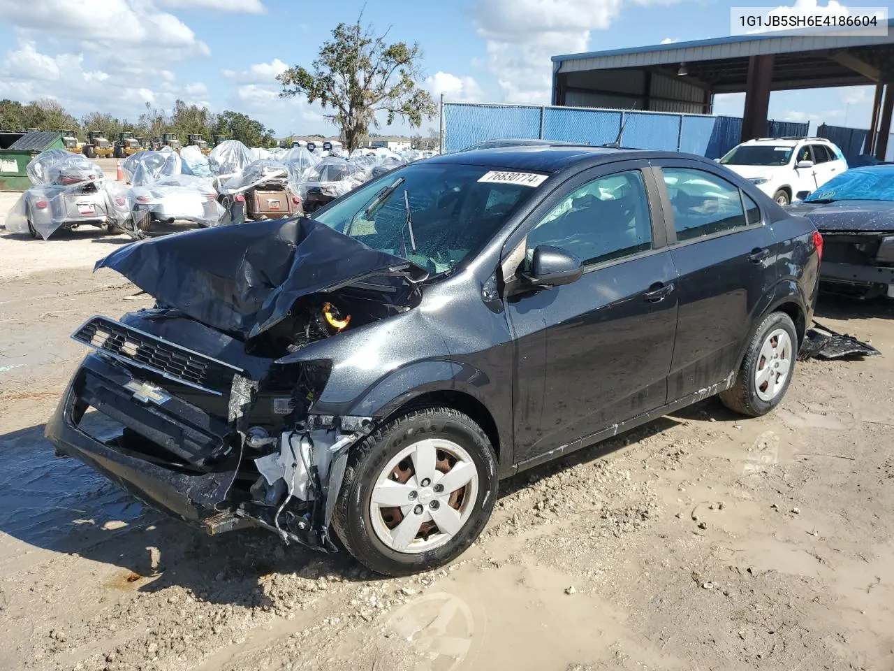 2014 Chevrolet Sonic Ls VIN: 1G1JB5SH6E4186604 Lot: 76830774