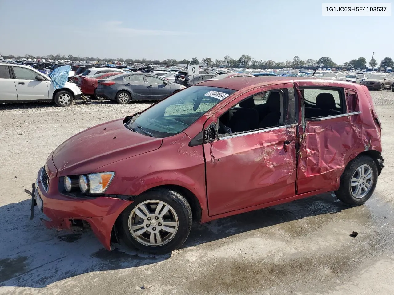 2014 Chevrolet Sonic Lt VIN: 1G1JC6SH5E4103537 Lot: 77449684