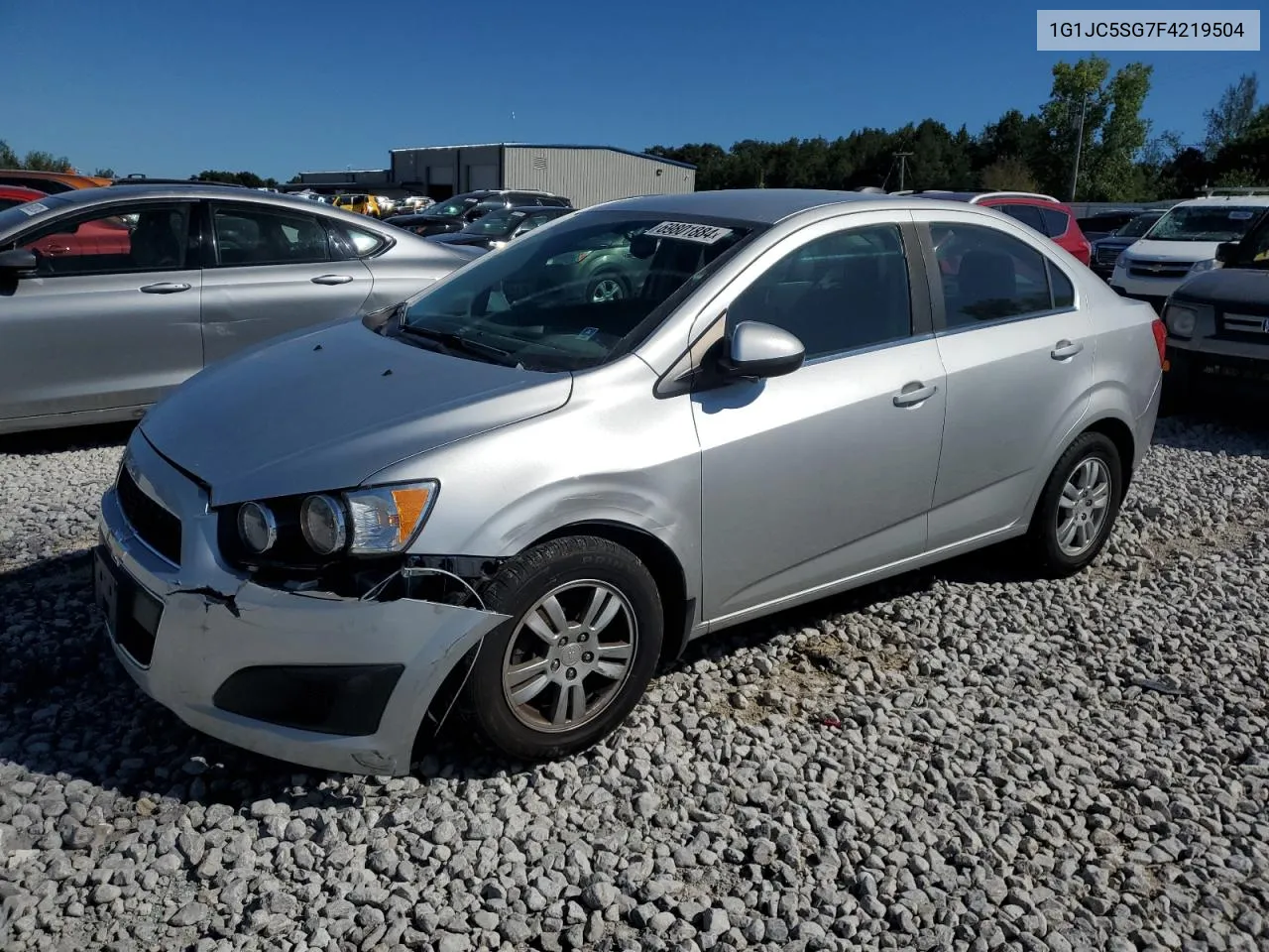 2015 Chevrolet Sonic Lt VIN: 1G1JC5SG7F4219504 Lot: 69801884