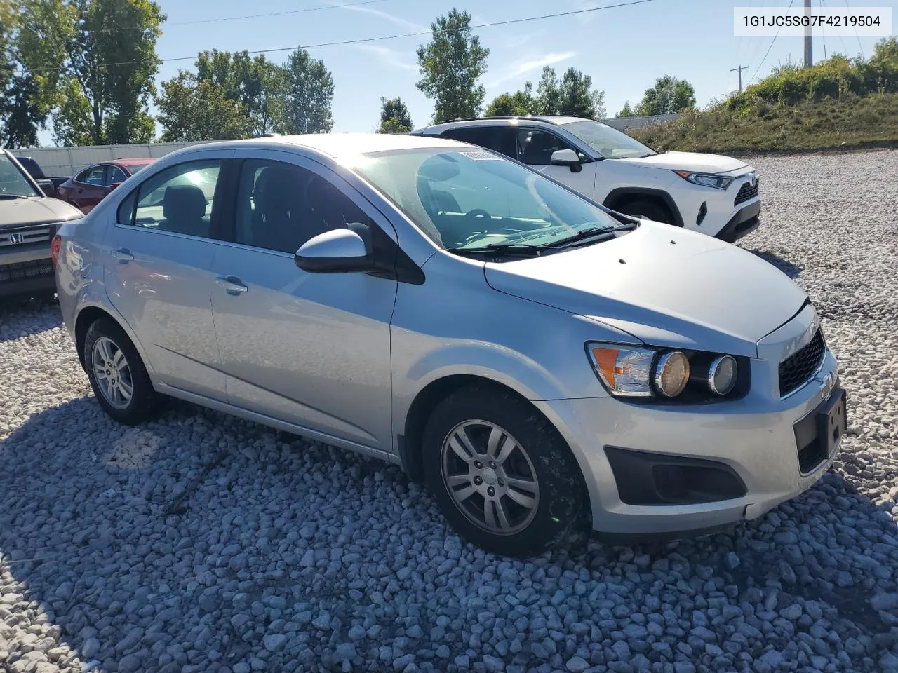 2015 Chevrolet Sonic Lt VIN: 1G1JC5SG7F4219504 Lot: 69801884