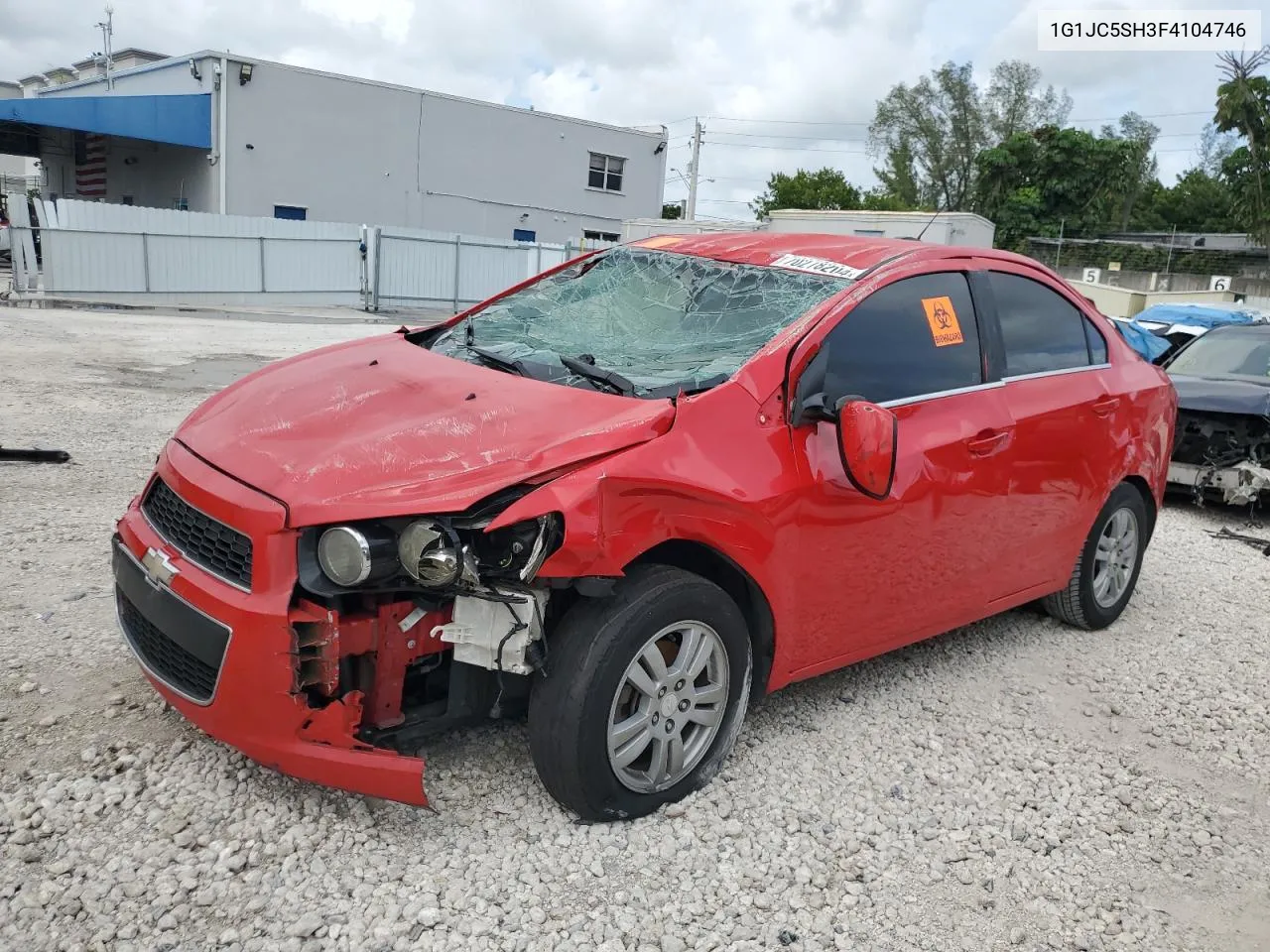 2015 Chevrolet Sonic Lt VIN: 1G1JC5SH3F4104746 Lot: 70278204